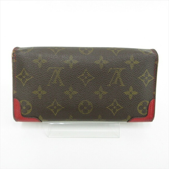 Louis Vuitton Portefeuille Long Cerise Sarah Red Retiro Monogram Wallet - Picture 1 of 8